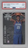 Joel Embiid from the 2014-15 Panini Totally Certified set graded by PSA and given an overall grade of 9.