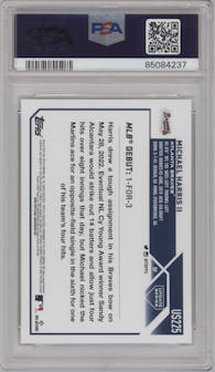 Michael Harris II from the 2023 Topps Update set graded by PSA and given an overall grade of 10.