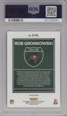 Rob Gronkowski from the 2022 Panini Donruss Optic set graded by PSA and given an overall grade of 9.