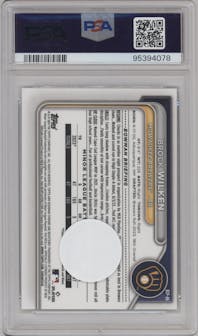 Brock Wilken from the 2024 Bowman set graded by PSA and given an overall grade of 10.