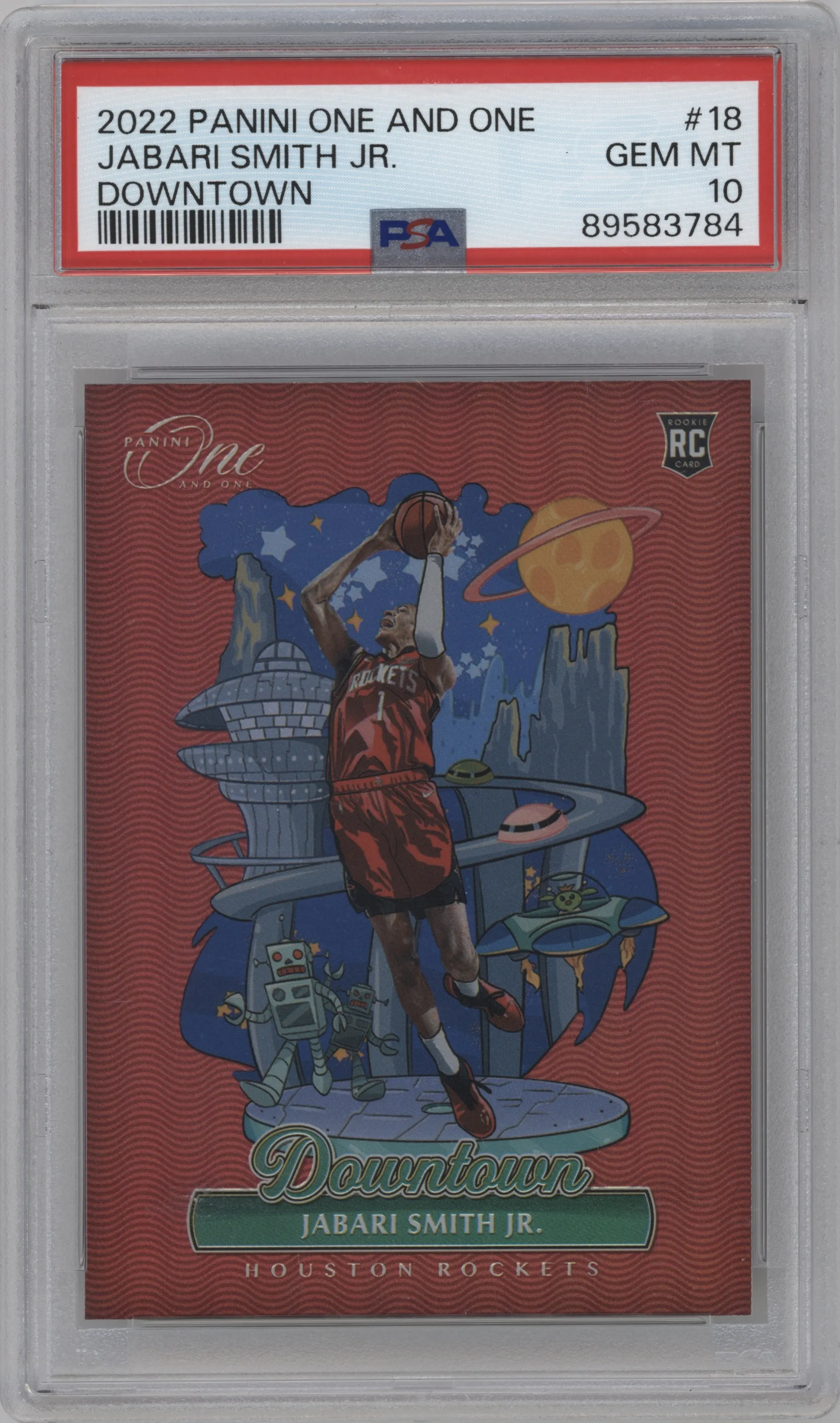 2022 Panini One and One Downtown Jabari Smith Jr. PSA 10