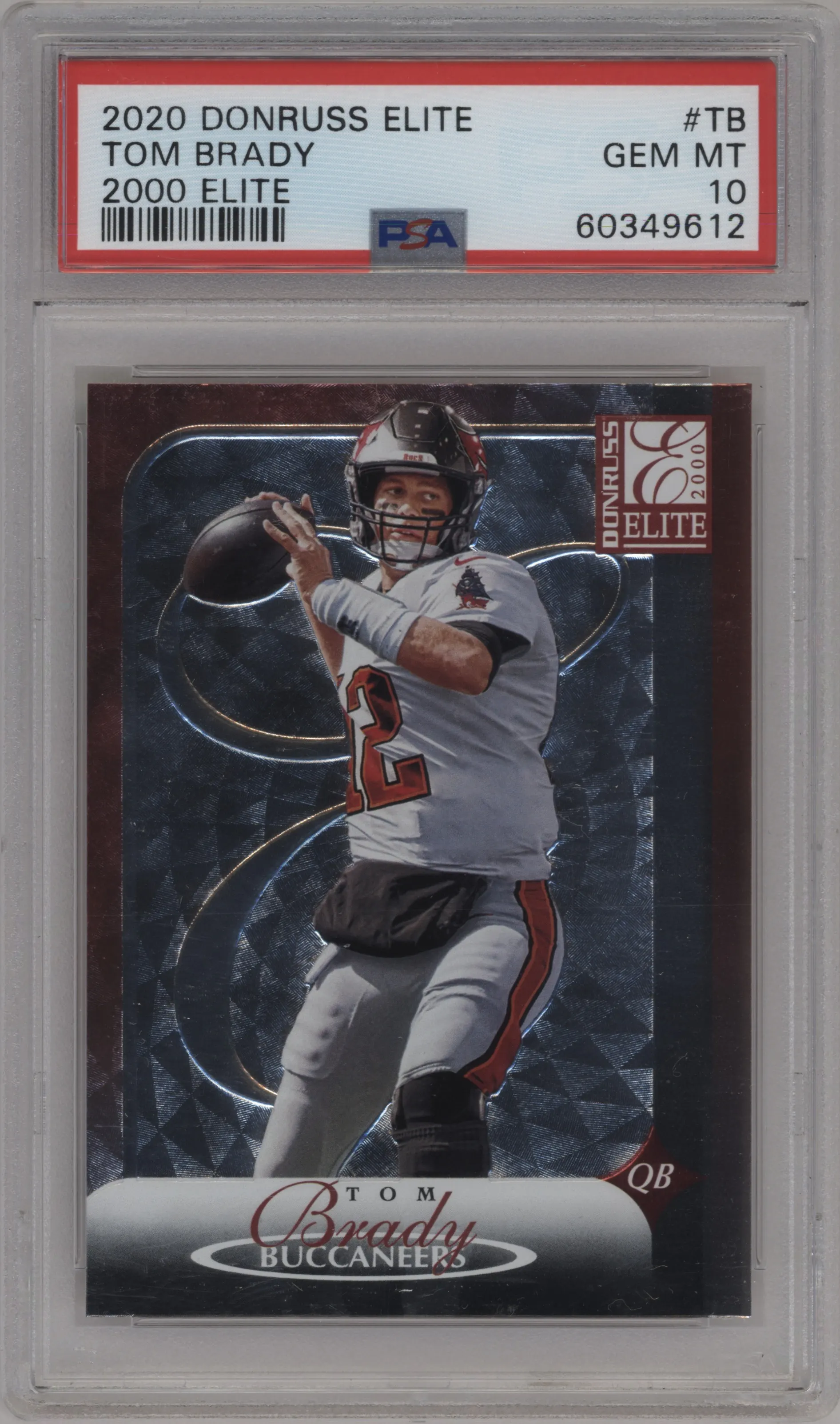 2020 Panini Donruss Elite 2000 Elite Veterans Tom Brady PSA 10