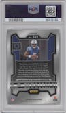 Anthony Richardson from the 2023 Panini Prizm set featuring a Purple Pulsar parallel graded by PSA and given an overall grade of 9.