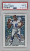 Terrell Owens from the 2024 Panini Prizm set graded by PSA and given an overall grade of 10.