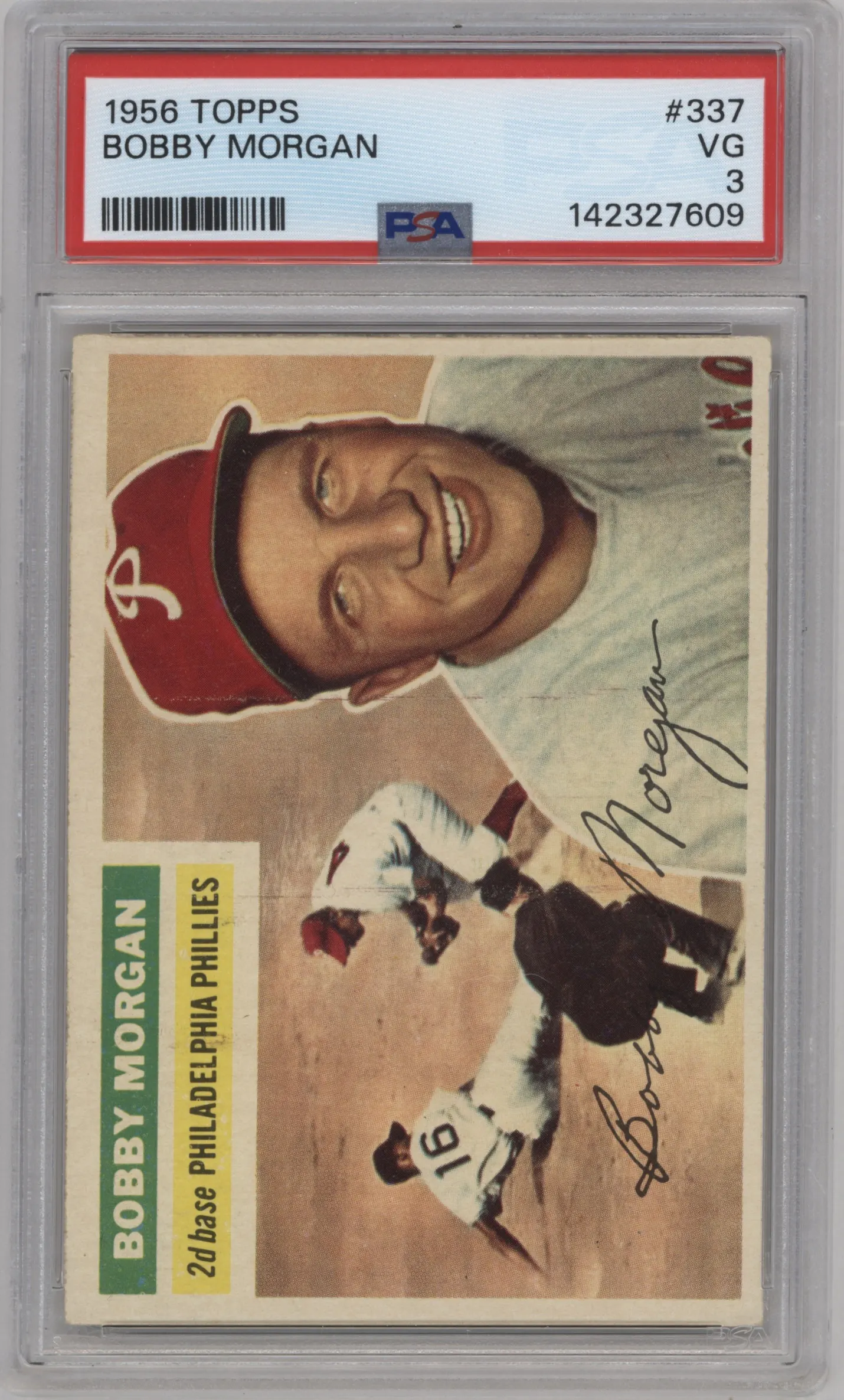 1956 Topps Bobby Morgan PSA VERY GOOD 3 PSA 3