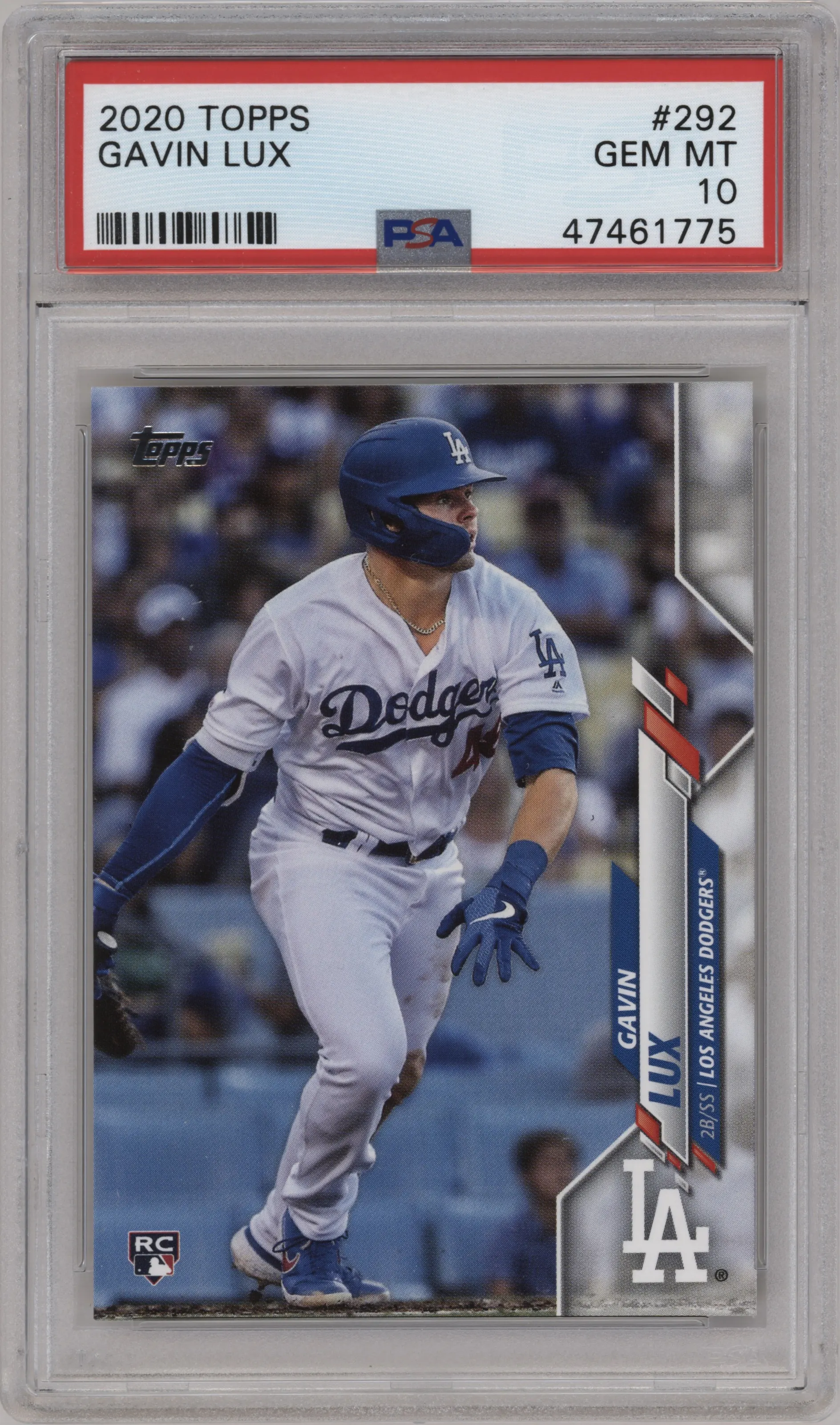 2020 Topps Series 1 Gavin Lux PSA 10