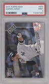 Aaron Judge from the 2017 Topps Now set graded by PSA and given an overall grade of 9.