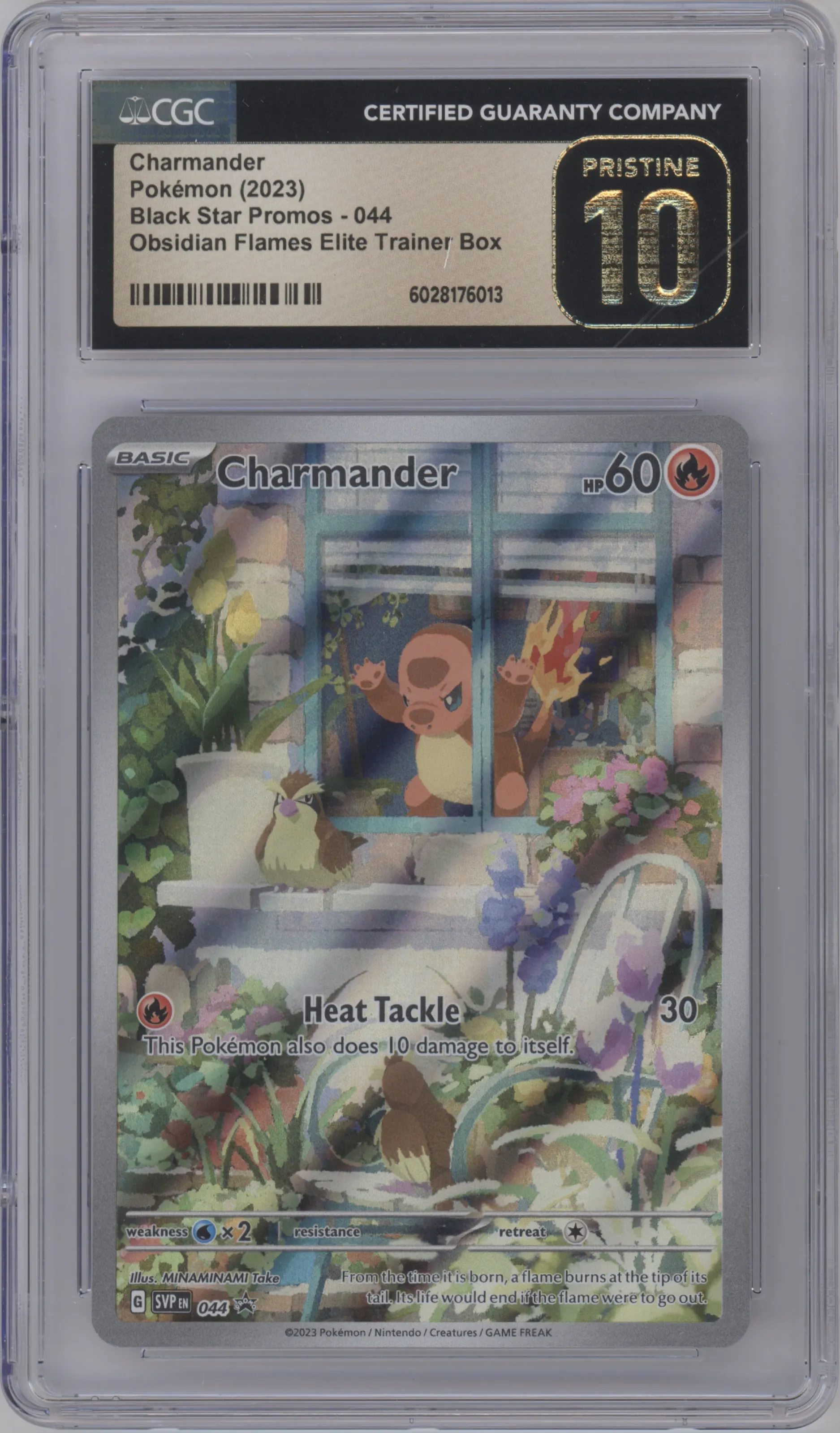2023 Pokemon SV Charmander Obsidian Flames ETB #044 CGC 10