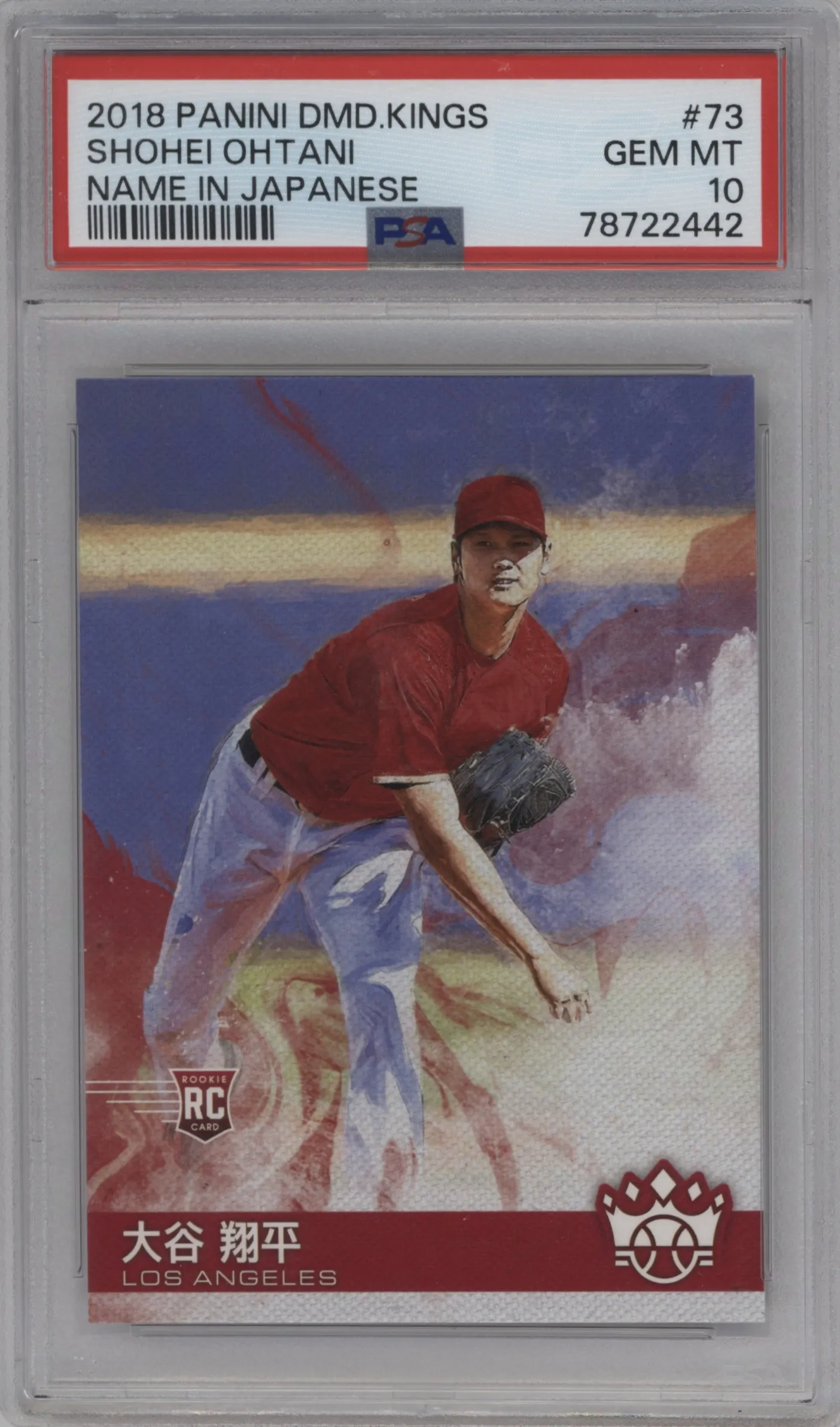 2018 Panini Diamond Kings Name Variation Shohei Ohtani PSA 10
