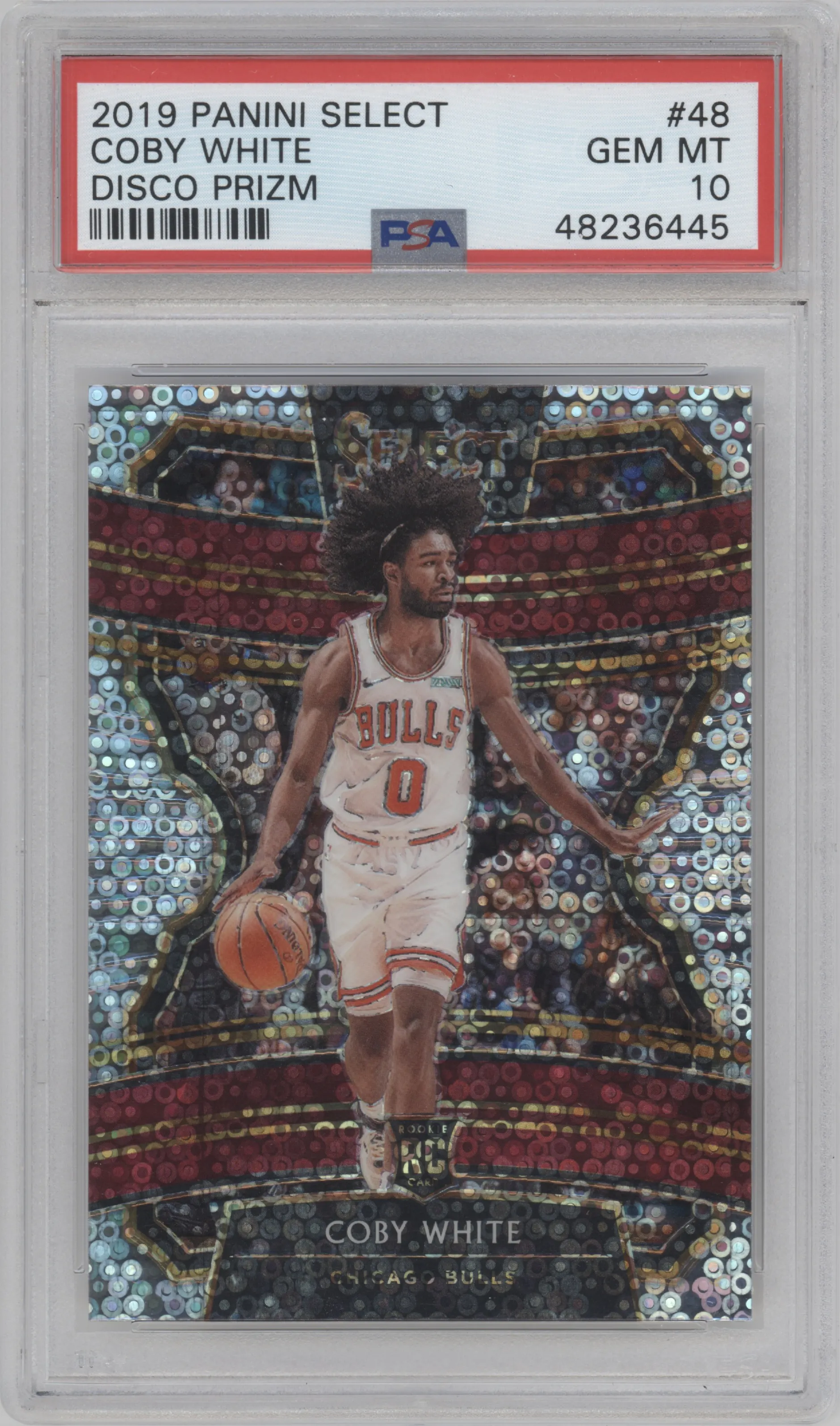 2019 Panini Select Coby White Disco #48 PSA 10