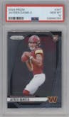 Jayden Daniels from the 2024 Panini Prizm set graded by PSA and given an overall grade of 10.