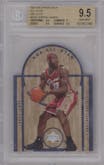 LeBron James from the 2007-08 Upper Deck  set graded by Beckett and given an overall grade of 9.5.