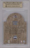 LeBron James from the 2007-08 Upper Deck  set graded by Beckett and given an overall grade of 9.5.