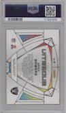 Brock Bowers from the 2024 Panini Obsidian set graded by PSA and given an overall grade of 10.
