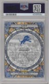 Jared Goff from the 2023 Panini Mosaic set graded by PSA and given an overall grade of 10.