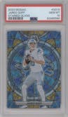 Jared Goff from the 2023 Panini Mosaic set graded by PSA and given an overall grade of 10.