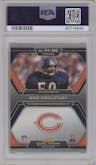 Mike Singletary from the 2023 Panini Prizm set featuring a Green Scope parallel graded by PSA and given an overall grade of 10.