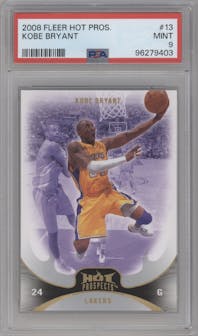 Kobe Bryant from the 2008-09 Fleer Hot Prospects set graded by PSA and given an overall grade of 9.