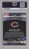 Caleb Williams from the 2024 Panini Prizm set graded by PSA and given an overall grade of 10.