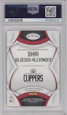 Shai Gilgeous-Alexander from the 2018-19 Panini Certified set graded by PSA and given an overall grade of 9.