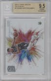 Giannis Antetokounmpo from the 2020-21 Panini Spectra set graded by Beckett and given an overall grade of 9.5.