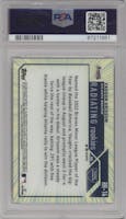 Vaughn Grissom from the 2023 Topps Chrome set graded by PSA and given an overall grade of 10.