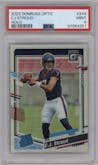 C.J. Stroud from the 2023 Donruss Optic set featuring a Holo parallel graded by PSA and given an overall grade of 9.