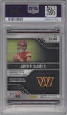 Jayden Daniels from the 2024 Panini Prizm set featuring a Pink parallel graded by PSA and given an overall grade of 9.