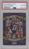 Magic Johnson from the 2023-24 Donruss Optic set graded by PSA and given an overall grade of 10.