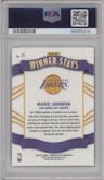 Magic Johnson from the 2023-24 Donruss Optic set graded by PSA and given an overall grade of 10.