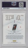 Damian Lillard from the 2012-13 Panini Marquee  set graded by PSA and given an overall grade of 10.