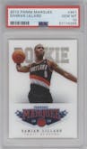 Damian Lillard from the 2012-13 Panini Marquee  set graded by PSA and given an overall grade of 10.