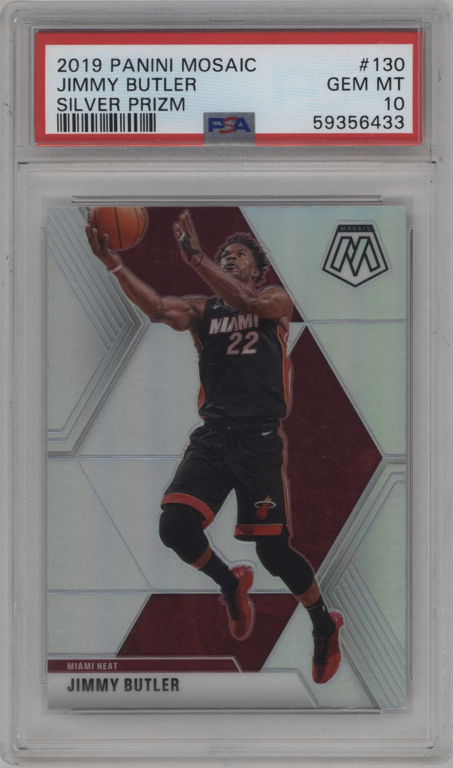 2019 Panini Mosaic Jimmy Butler Silver #130 PSA 10