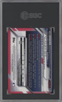 Will Benson from the 2016 Bowman Draft set graded by SGC and given an overall grade of 9.5.