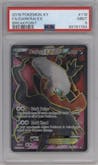 Darkrai EX from the 2016 Pokemon XY set graded by PSA and given an overall grade of 9.