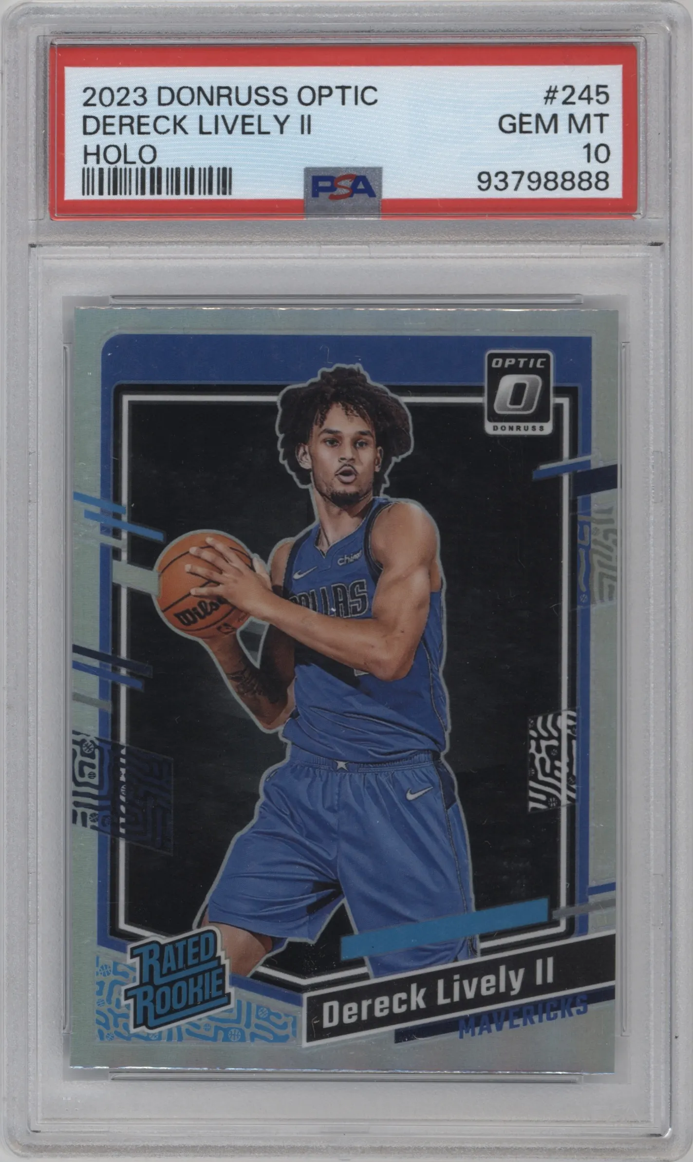 2023 Donruss Optic Rated Rookie Dereck Lively II Holo PSA 10