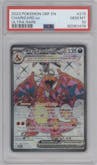 Charizard ex from the 2023 Pokemon SV set graded by PSA and given an overall grade of 10.