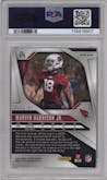 Marvin Harrison Jr. from the 2024 Panini Prizm set featuring a Orange Prizm parallel graded by PSA and given an overall grade of 9.