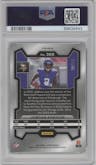 Jordan Addison from the 2023 Panini Prizm set featuring a  Green Scope parallel graded by PSA and given an overall grade of 10.