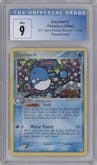 Azumarill from the 2004 Pokemon EX set graded by CSG and given an overall grade of 9.