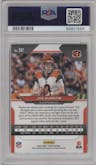 Joe Burrow from the 2020 Panini Prizm set graded by PSA and given an overall grade of 10.
