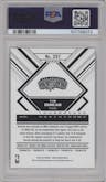 Tim Duncan from the 2024-25 Panini NBA Hoops set featuring a Texture parallel graded by PSA and given an overall grade of 10.