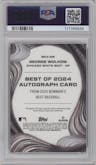George Wolkow from the 2024 Bowman's Best set graded by PSA and given an overall grade of 10.
