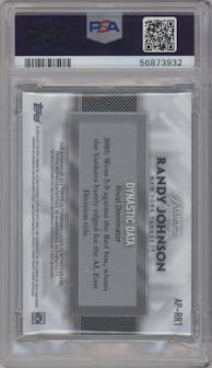 Randy Johnson from the 2017 Topps Dynasty set graded by PSA and given an overall grade of 10.