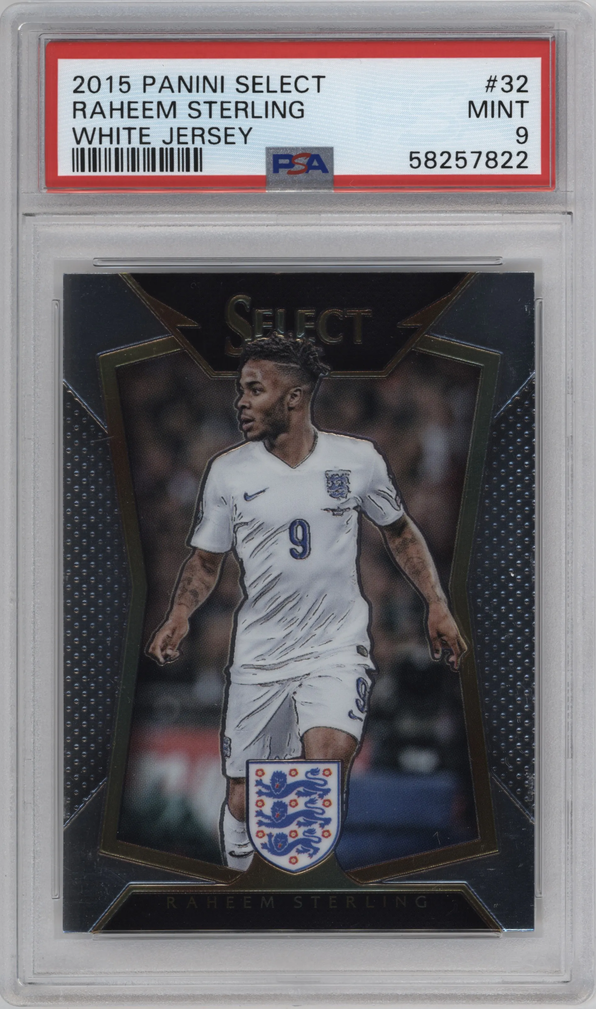 2015 Panini Select Raheem Sterling PSA 9