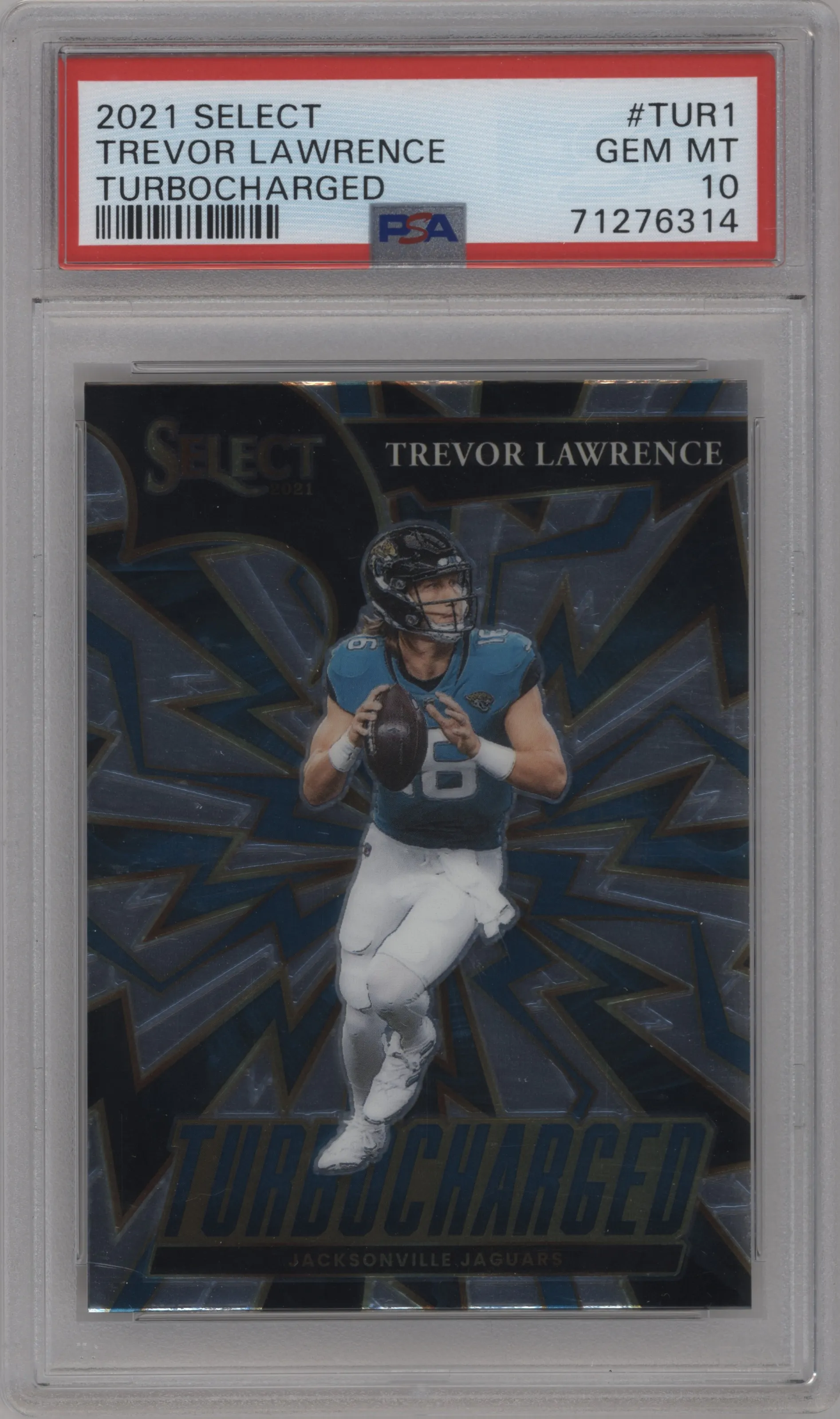 2021 Panini Select Turbocharged Trevor Lawrence PSA 10