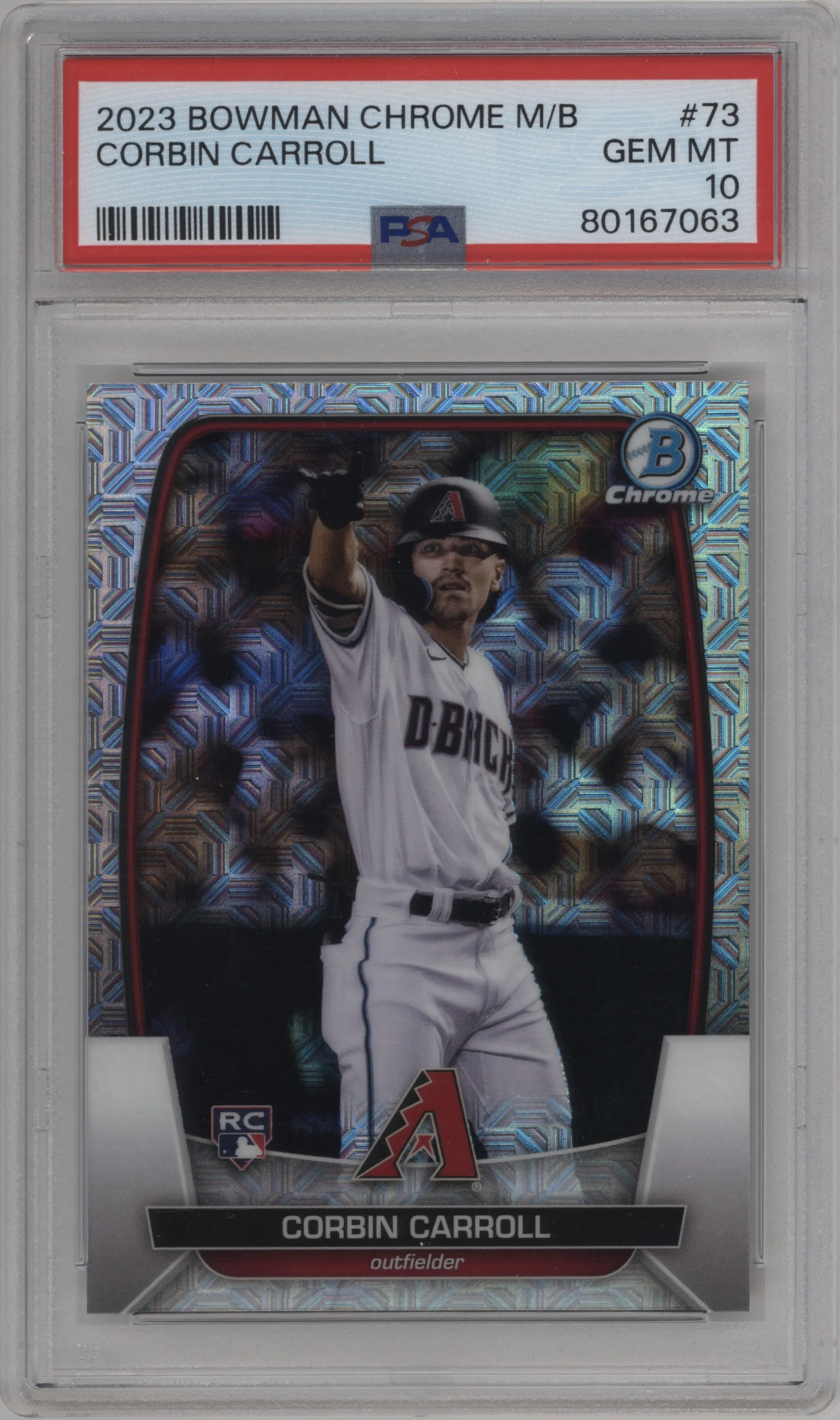 2023 Bowman Mega Box Chrome Corbin Carroll PSA 10