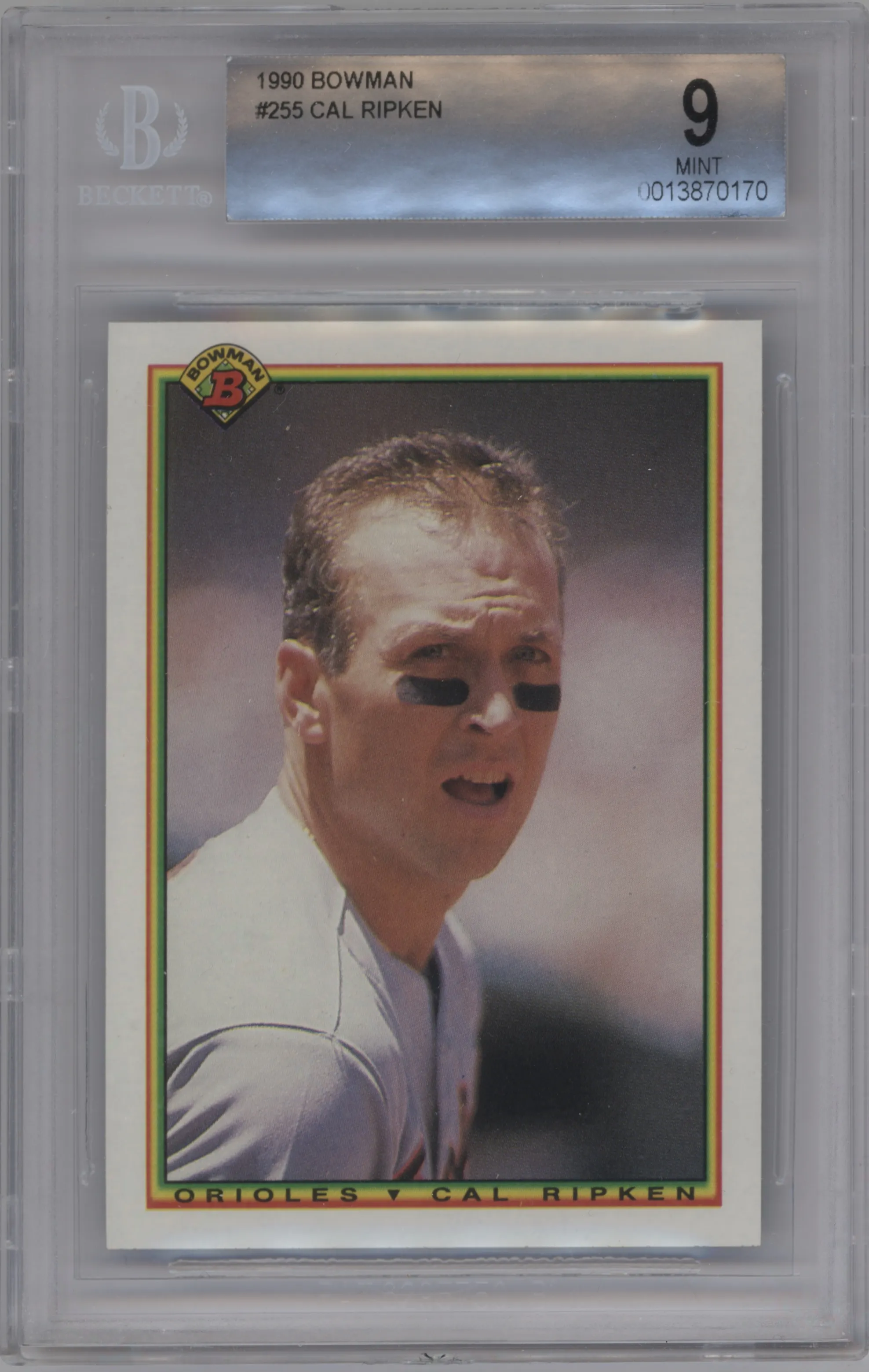 1990 Bowman Cal Ripken Jr. BGS 9