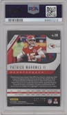 Patrick Mahomes II from the 2019 Panini Prizm set featuring a Hyper Prizm parallel graded by PSA and given an overall grade of 9.