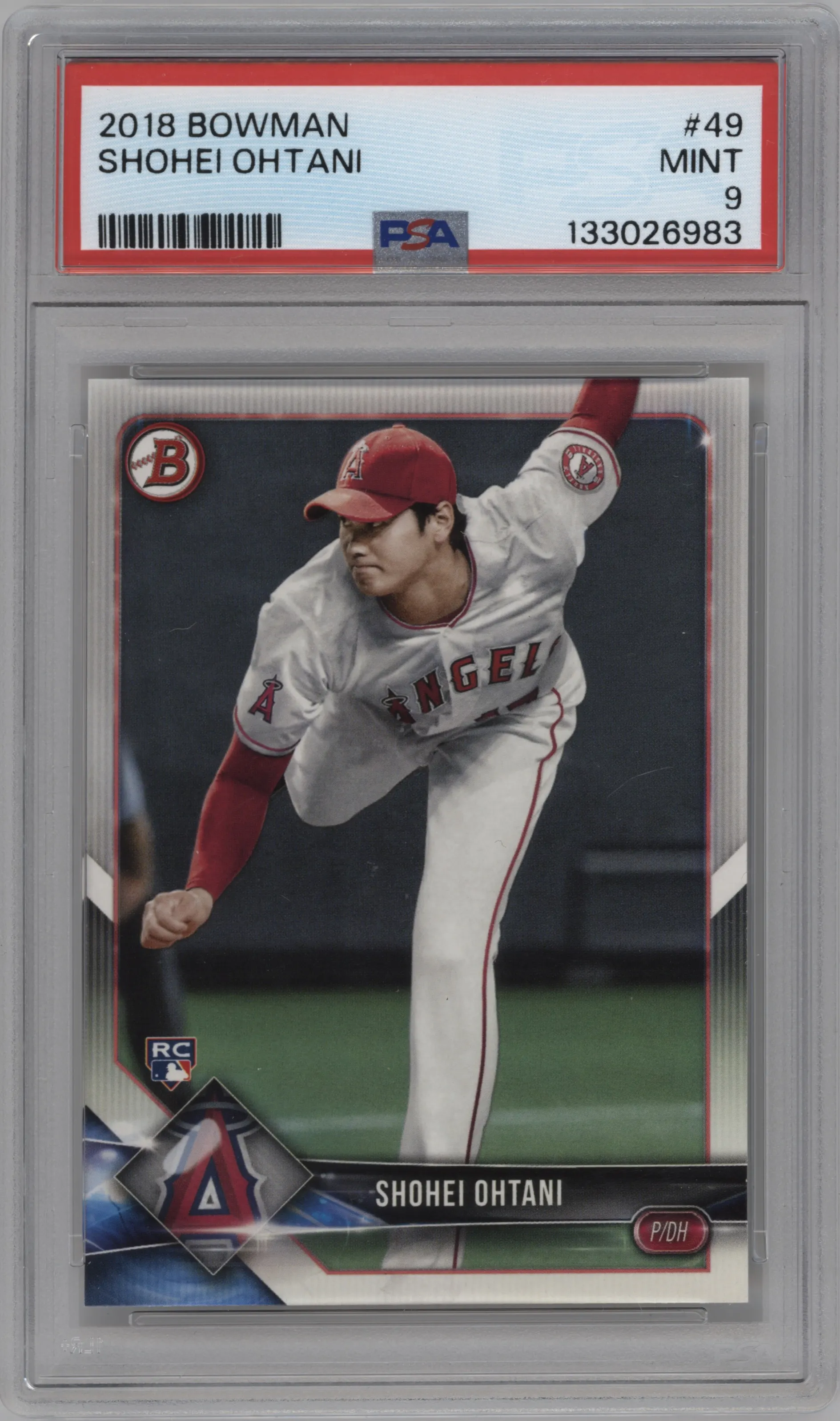2018 Bowman Shohei Ohtani PSA 9